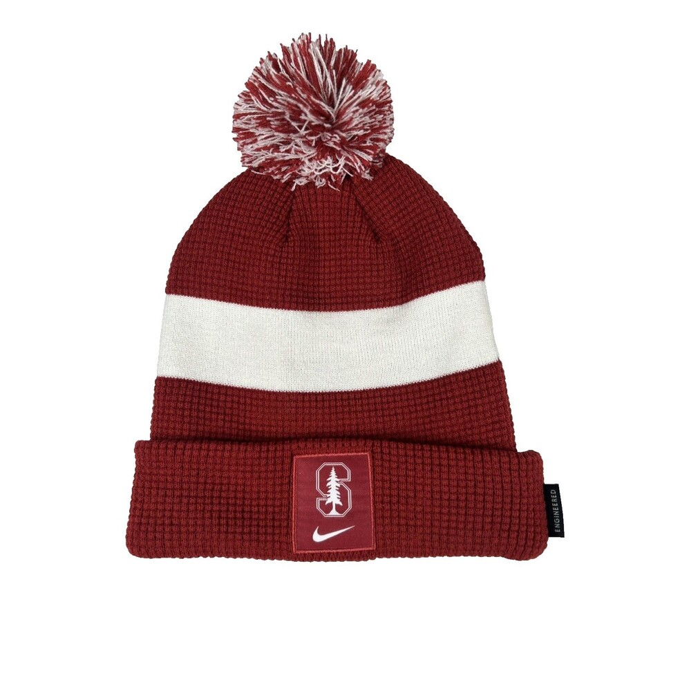 Stanford Cardinal Beanie Hat Red Nike Vintage Cuffed Knit